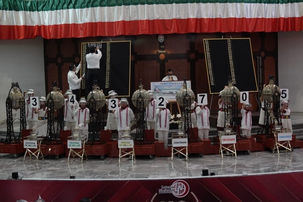 Sorteo del avión presidencial en la Lotería Nacional, el pasado 15 de septiembre. Foto Cuartoscuro 