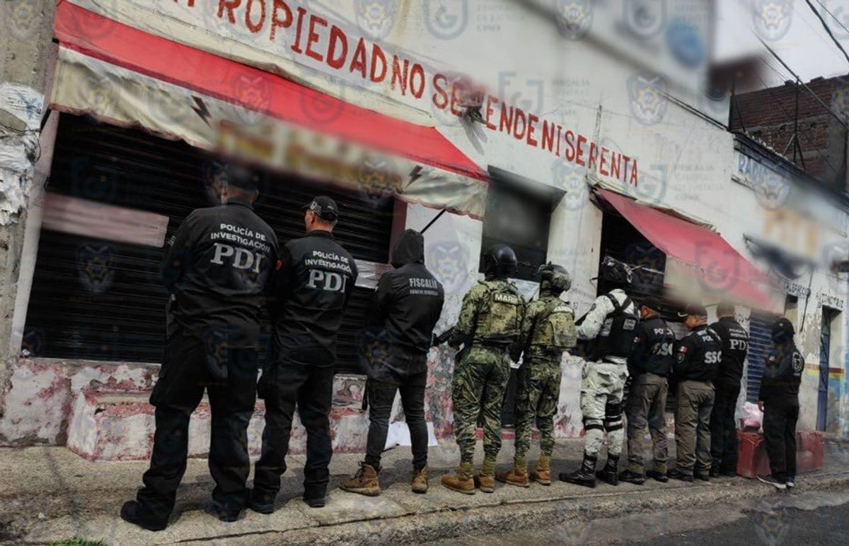 Dos personas fueron detenidas durante el aseguramiento de más de 400 toneladas de autopartes en la CMDX. Foto 