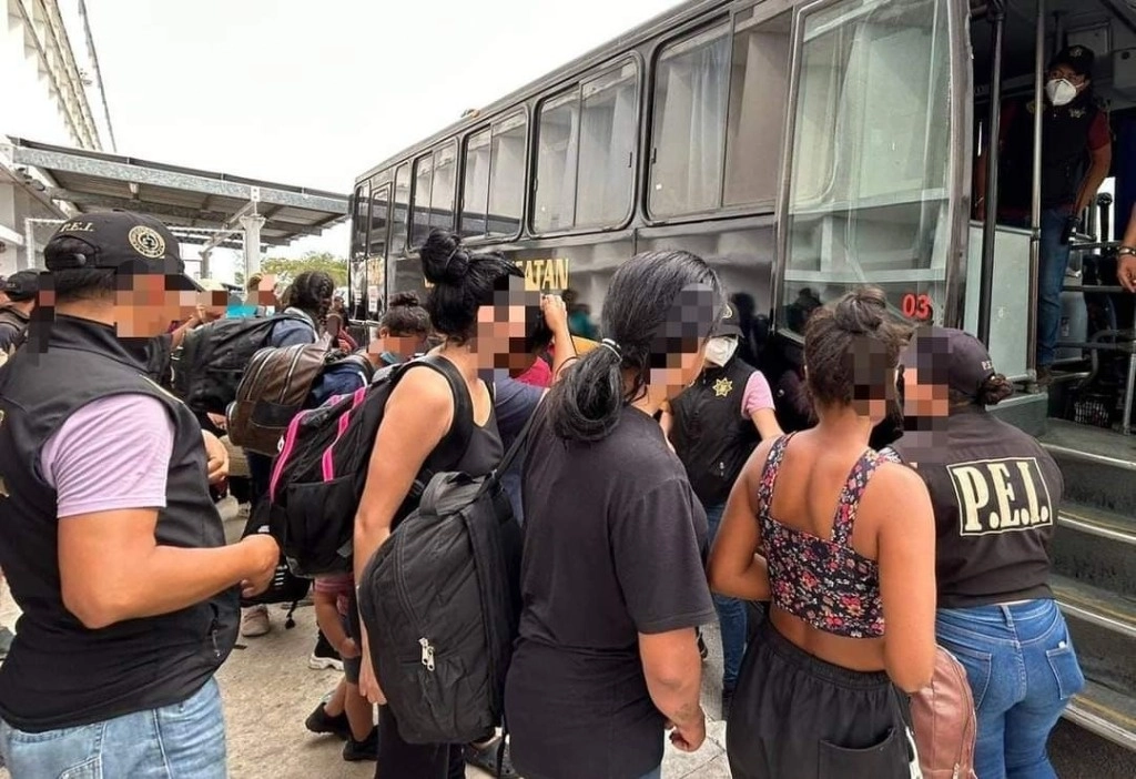Los migrantes brasileños buscaban llegar a Yucatán y de allí intentar viajar a otros estados hasta arribar a la frontera con los Estados Unidos. Foto La Jornada