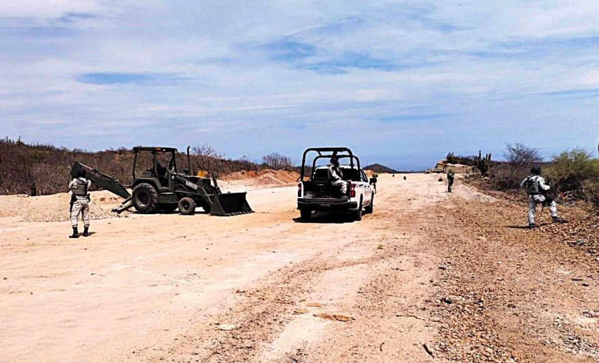 Se aseguró el predio, acondicionado como presunta pista de aterrizaje. Foto 