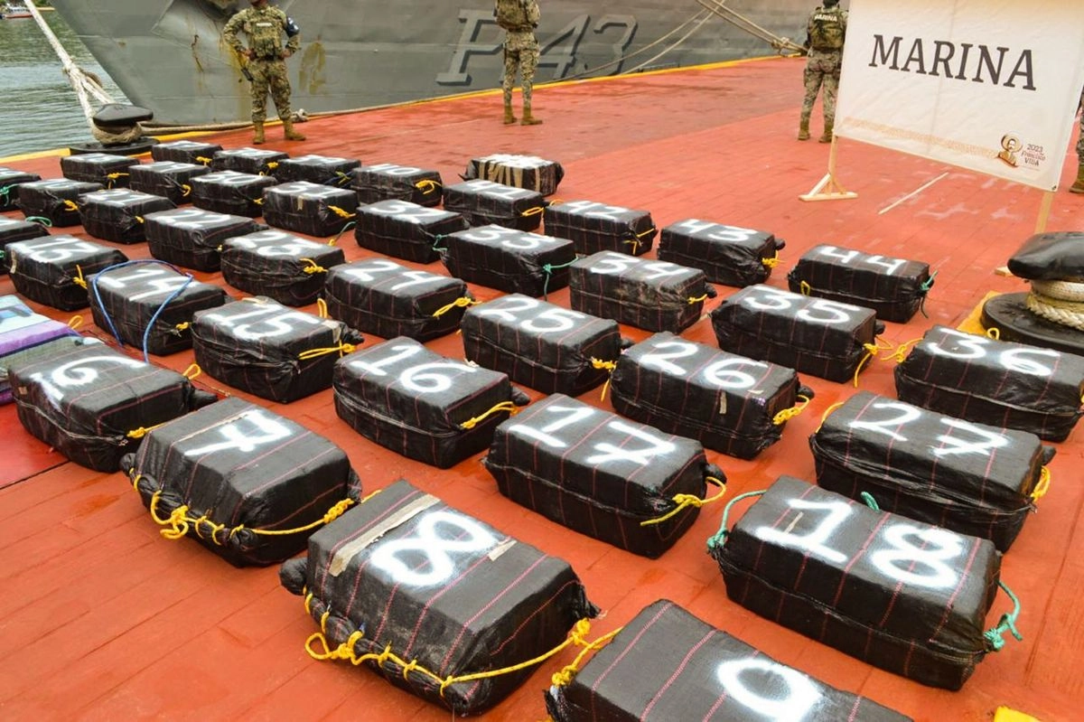El Gabinete de Seguridad federal reportó este jueves que, en las últimas 24 horas, fueron decomisados más de 830 kilogramos de distintas drogas en cinco estados del país. Foto 