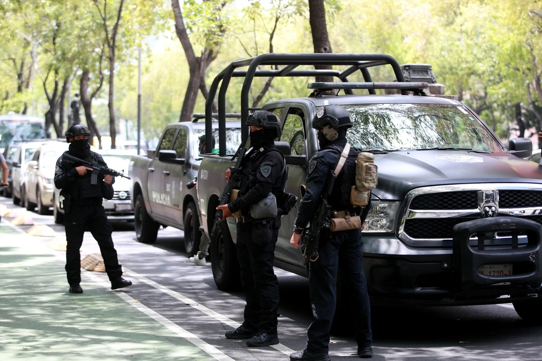 Policías de la SSC en la Ciudad de México. Foto Alfredo Domínguez /Archivo