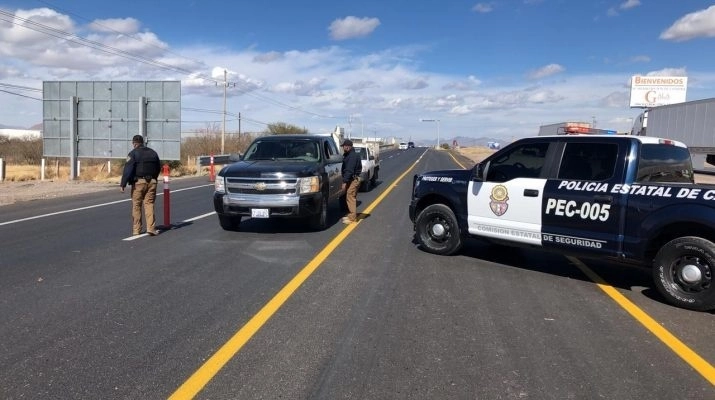 Elementos de la Policía Estatal de Caminos del estado de Chihuahua en imagen de archivo. Foto Cortesía Fiscalía Chihuahua
