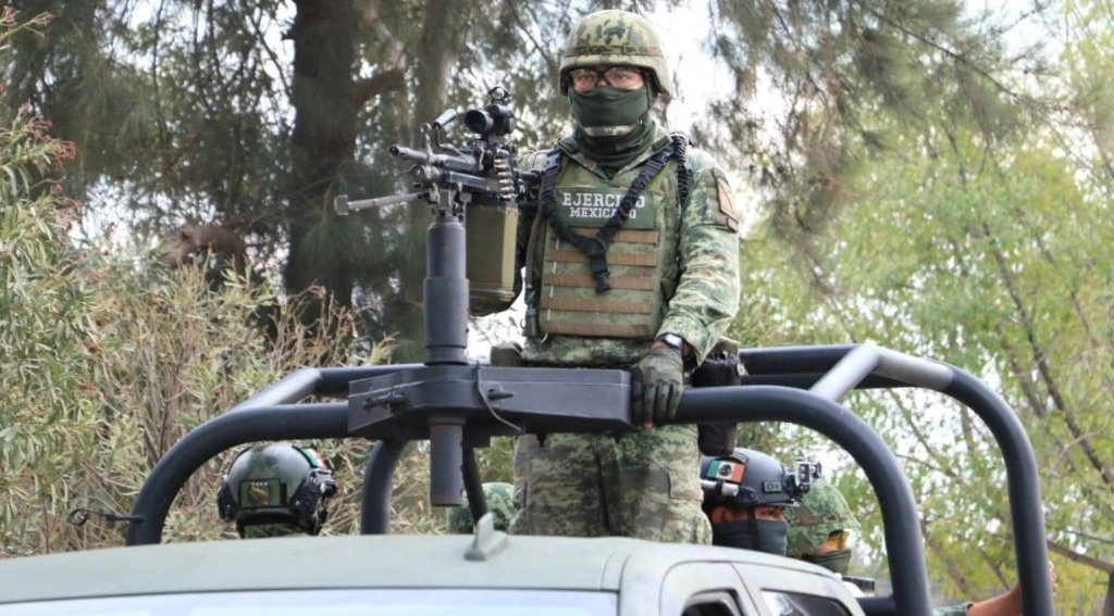 El ejército mexicano durante un operativo de seguridad en Guanajuato. Foto Cuartoscuro / Archivo