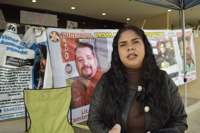 Angelita Meraz, dirigente del colectivo "Unión y Fuerza por Nuestros desaparecidos" en BC, fue asesinada este jueves. Foto difundida en redes sociales 