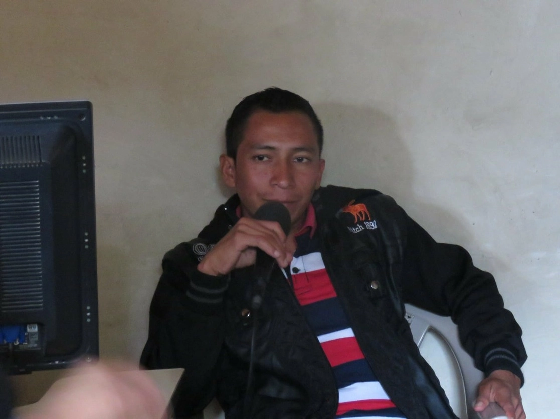Pablo Isabel Hernández en una imagen tomada del Facebook de la Asociación de Medios Comunitarios en Honduras.