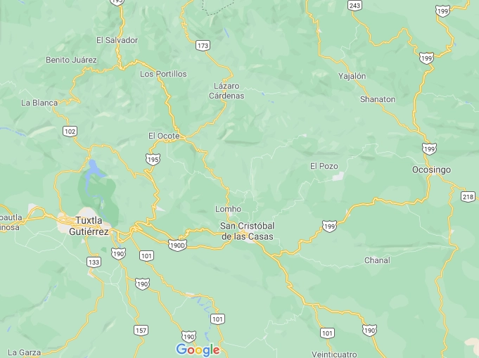 De última hora se dio a conocer el multiasesinato de personas que participaban de los preparativo de la jornada electoral en Chiapas. Foto Google Maps