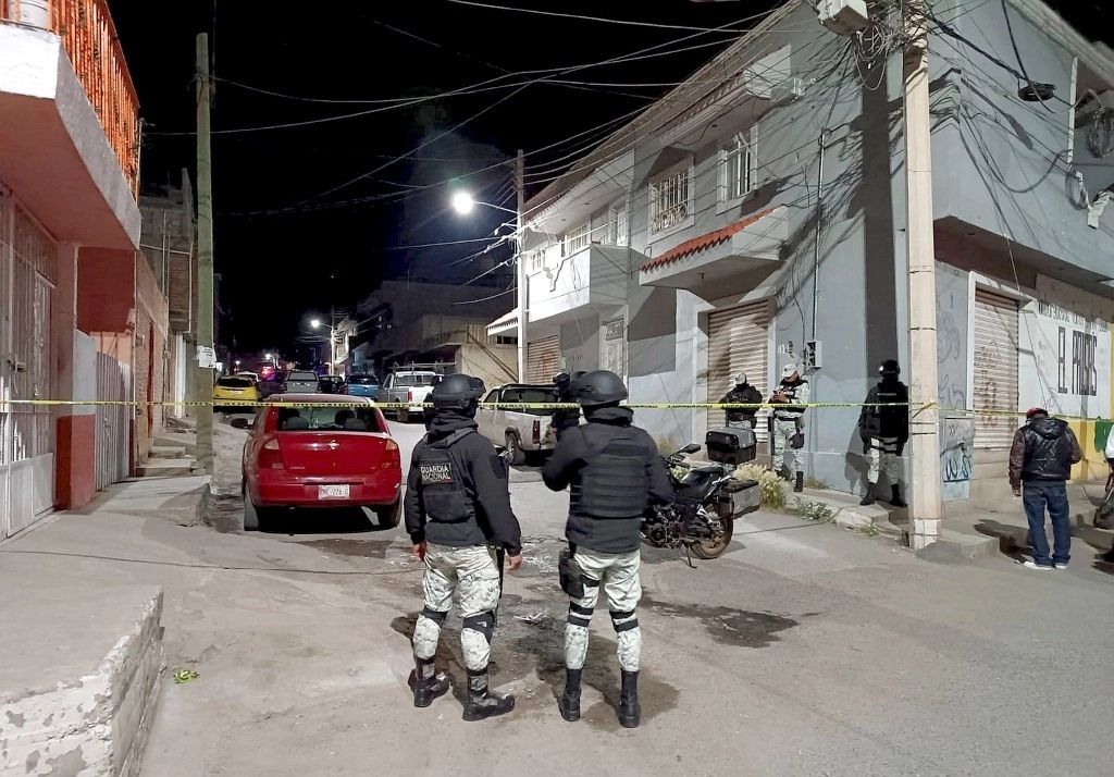 Agentes federales y estatales apoyan en las labores de vigilancia en Zacatecas. Foto Alfredo Valadez
