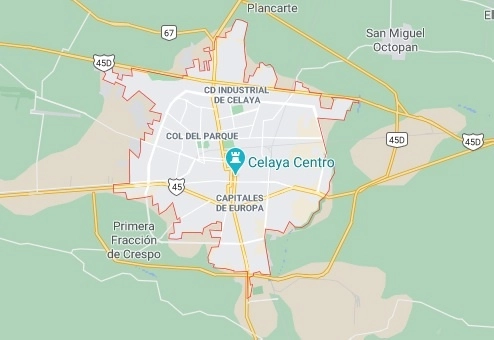 El multihomicidio se registró en la calle Zircón, del fraccionamiento Privada del Pedregal, en Celaya, Guanajuato. Foto Tomada de Google Maps