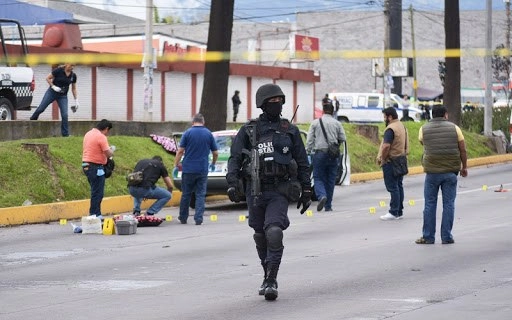 Escena de un crimen en Veracruz. Foto La Jornada Veracruz/ archivo