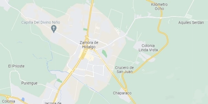 El ataque en contra de las mujeres ocurrió la madrugada del miércoles 13 de julio en una vivienda del municipio de Zamora, Michoacán. Foto tomada de Google Maps
