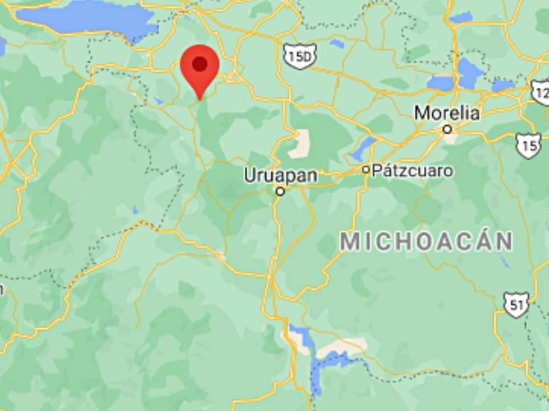 Juan Govea Solares se desempeñaba como tesorero de bienes comunales de Tarecuato, comunidad de Michoacán. Imagen tomada de Google Maps