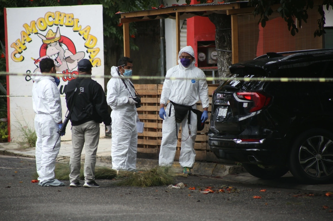 De acuerdo con reportes policiacos, el ataque armado fue cometido minutos antes de las 7:00 horas de este lunes 13 de septiembre de 2021. Foto Jorge A. Pérez Alonso