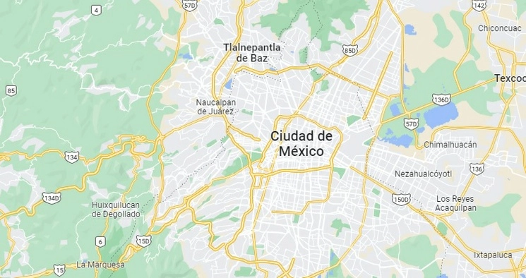 El cadáver de la mujer fue abandonado en una zona despoblada del Bosque de los Remedios, en Naucalpan, Edomex. Foto tomada de Google Maps 