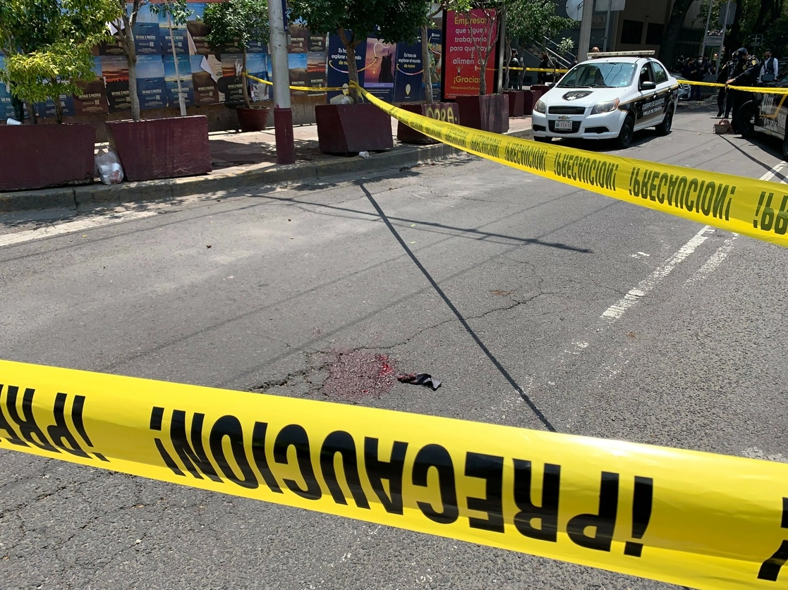 Imagen donde ocurrió una balacera el pasado 27 de julio en la CDMX. Foto Alfredo Domínguez 