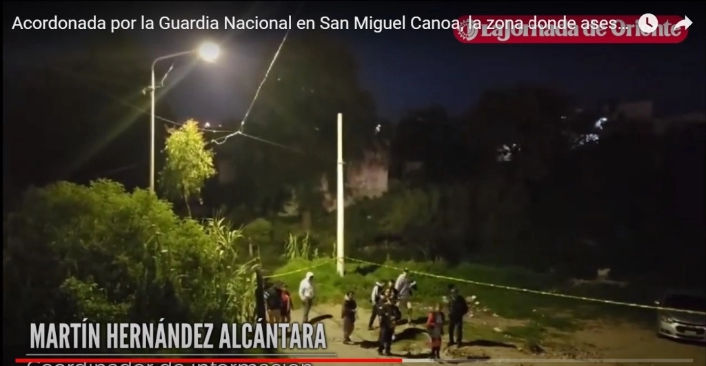 Captura de pantalla de video que difunde el lugar donde ocurrió la agresión. Foto La Jornada de Oriente