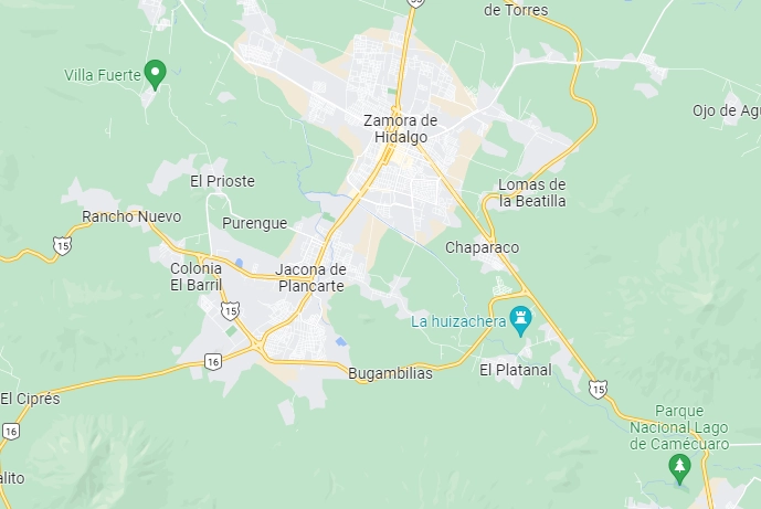 Dos mujeres jóvenes fueron asesinadas en un domicilio del centro del Jacona, Michoacán Foto Google maps
