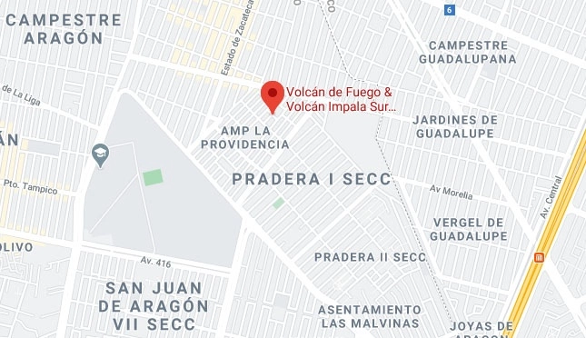 Tres mujeres y un hombre fueron ejecutados por desconocidos que dispararon en su contra cuando circulaban en la calle Volcán Impala y Volcán de Fuego, colonia Ampliación Providencia en Gustavo A. Madero. Captura de imagen de Google Maps