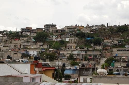 Un barrio de Chimalhuacán en el Estado de México. Foto Mario Antonio Núñez López/ archivo