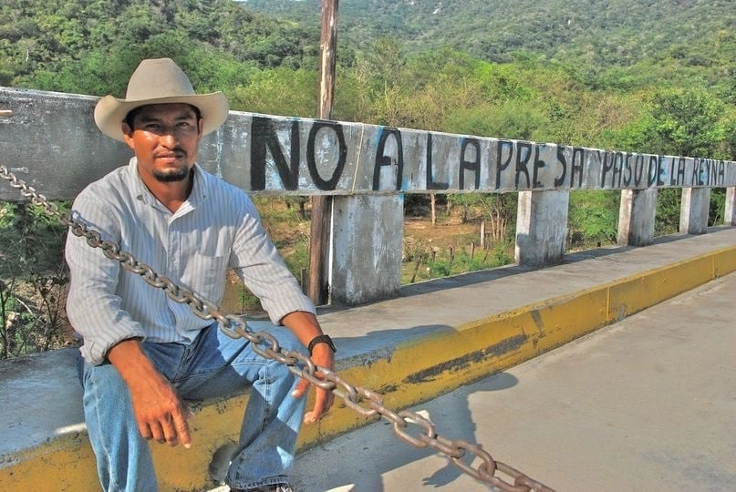 El activista Fidel Heras Cruz se oponía a los megaproyectos hidroeléctricos Paso de la Reina y Río Verde. Foto La Jornada / Archivo