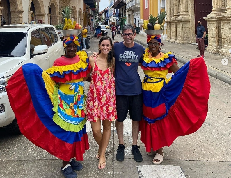 El fiscal paraguayo Marcelo Pecci fue asesinado en Cartagena, al norte de Colombia, donde vacacionaba con su esposa. Foto tomada de la cuenta de Instagram @aguileraclaudi