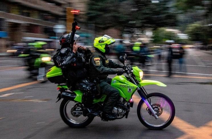Elementos de la Policía Nacional de Colombia en imagen de archivo. Foto Afp