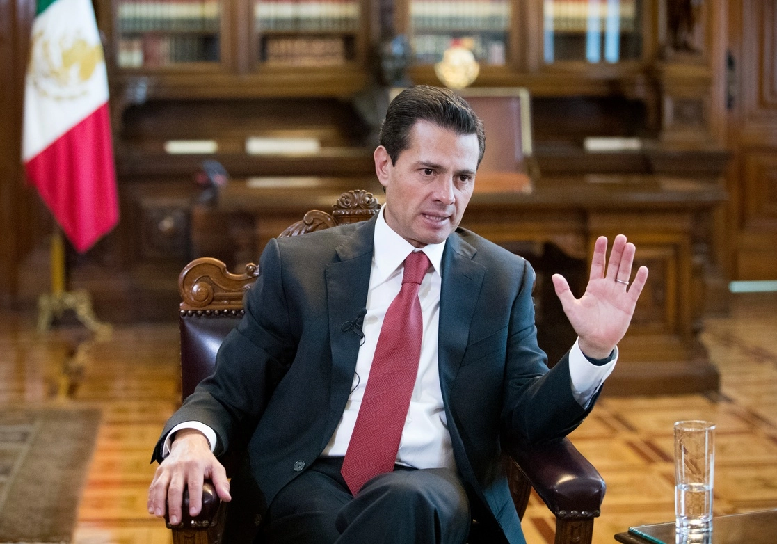 El ex presidente Enrique Peña Nieto durante una entrevista con ‘La Jornada’. Foto José Núñez / Archivo