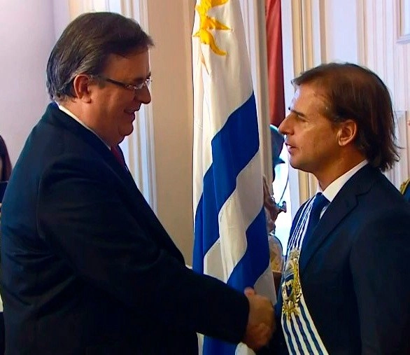 La SRE indicó que la relación México–Uruguay se enmarca en el Acuerdo de Asociación Estratégica, en vigor desde 2011. Foto tomada de la cuenta de Twitter @SRE_mx