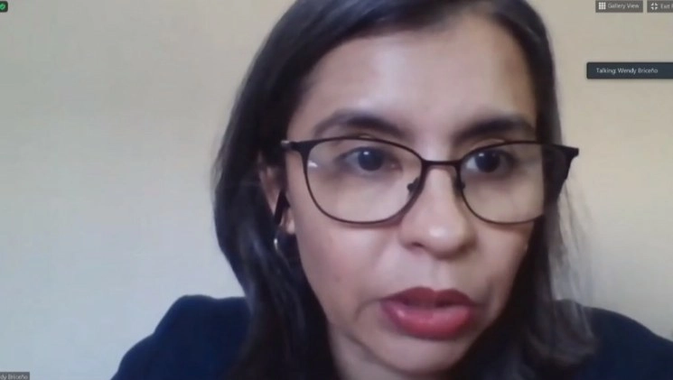 El encuentro virtual fue encabezado por la diputada Wendy Briceño. Fotograma tomado del video publicado en la cuenta de Twitter @Mx_Diputados