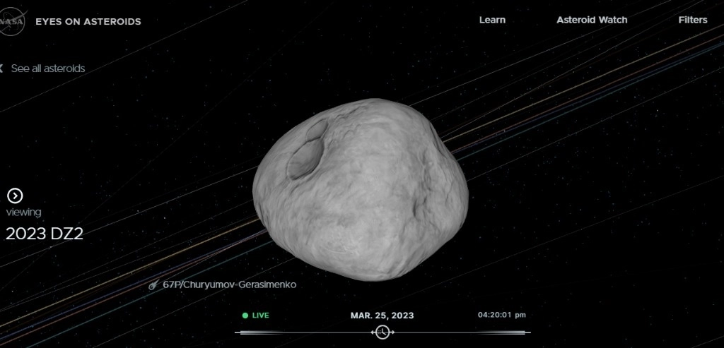 Formado por piedra, hielo, polvo y una serie de gases, el asteroide pasará a unos 170 mil kilómetros de la Tierra. Foto @NASA