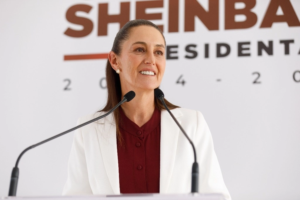 Sondeos. Claudia Sheinbaum Pardo dio a conocer ayer los resultados de las tres encuestas encargadas por Morena sobre la reforma judicial. Foto Pablo Ramos 