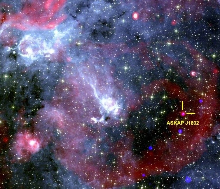 "Descubrir que ASKAP J1832-0911 emitía rayos X fue como encontrar una aguja en un pajar", afirmó el autor principal, el doctor Ziteng (Andy) Wang. Imagen del 28 de mayo de 2025. Foto 