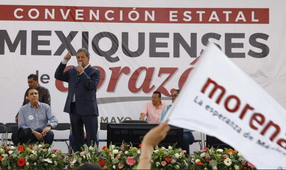 Aspectos de la convención de militantes de izquierda en el Estado de México. Foto La Jornada
