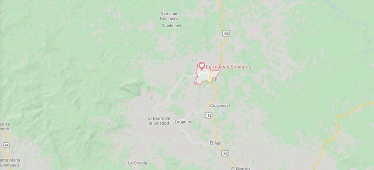 La víctima recibió dos disparos en un brazo y una pierda. Personal de Protección Civil lo trasladó a una clínica para su atención médica. Imagen tomada de Google Maps
