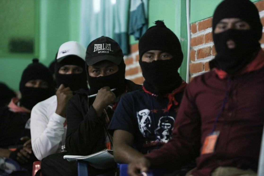 Zapatistas en San Cristóbal de las Casas, Chiapas. Foto Cuartoscuro /Archivo