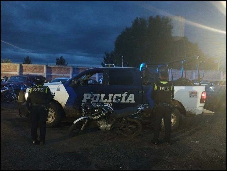 Elementos de las FSPE en un operativo en Irapuato. Foto tomada de Twitter @FSPE_Gto