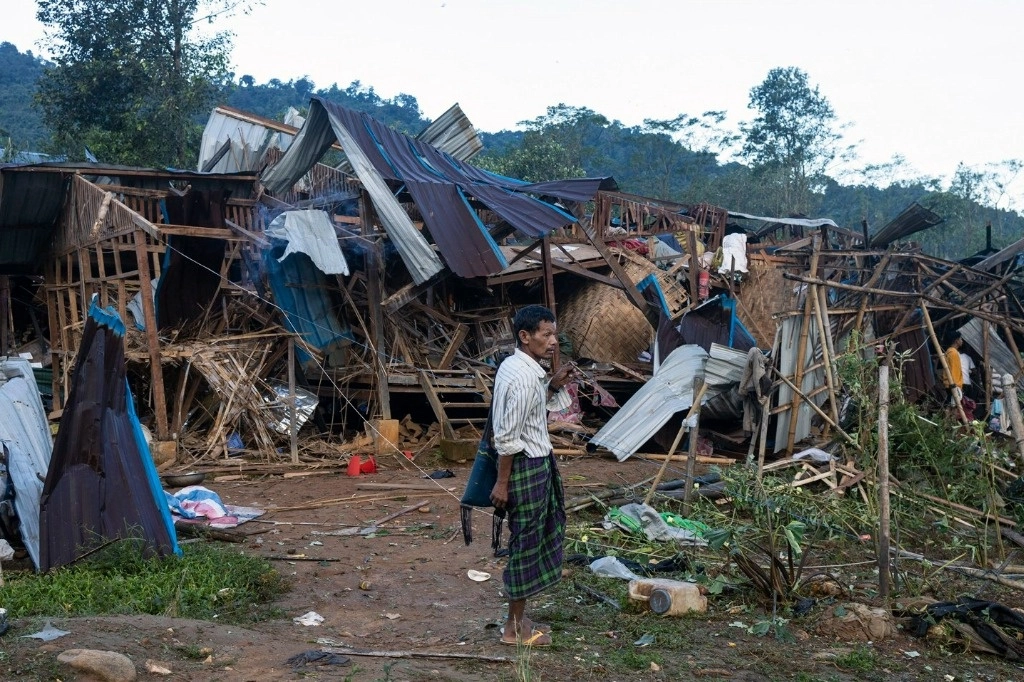 El conflicto en Rajin es uno de los elementos del caos sangriento que envuelve a Myanmar desde que el ejército derrocó al gobierno civil de Aung San Suu Kyi. Foto Ap