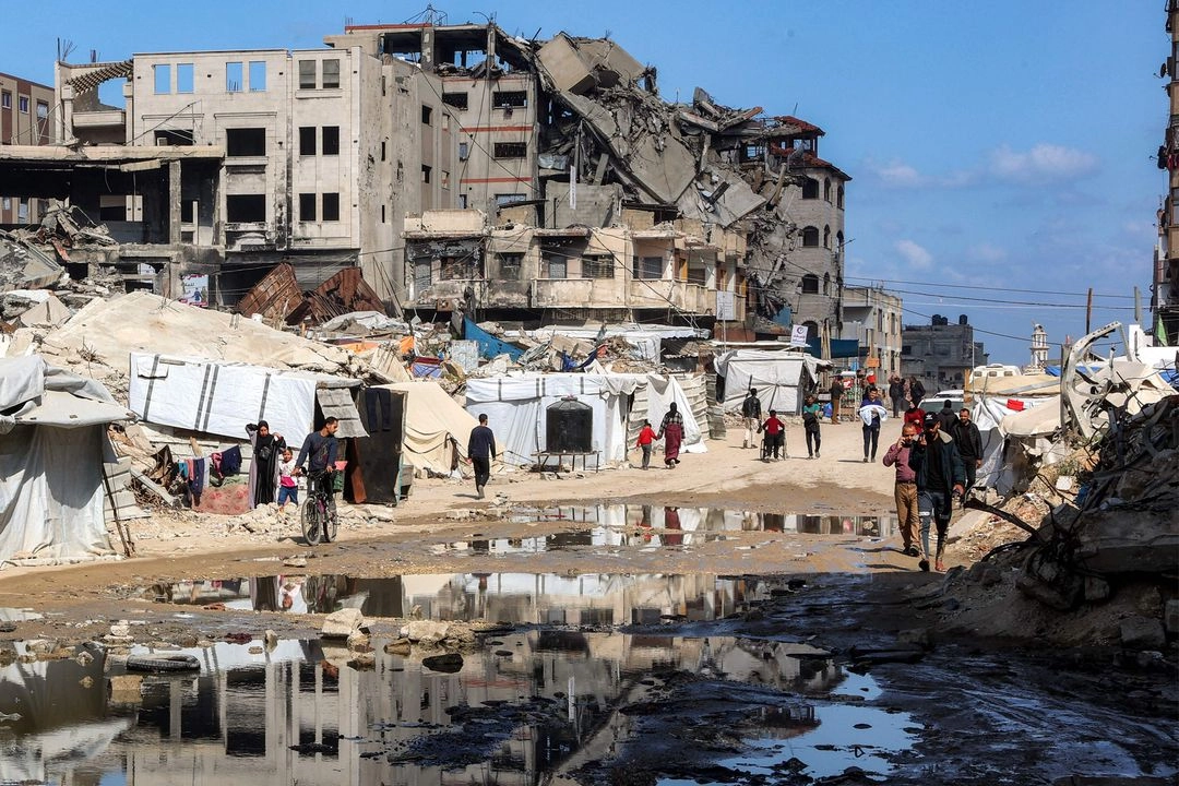 El barrio de Nasr, en el oeste de la ciudad de Gaza, el 15 de abril de 2025.