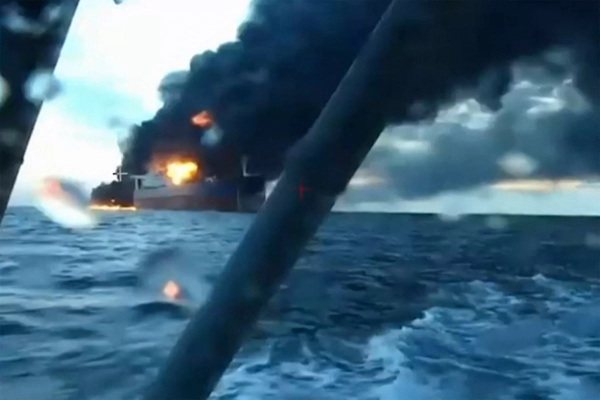 Ataques con drones contra petroleros en el Mar Negro que, según Kiev, transportaban petróleo ruso autorizado.