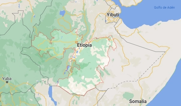 El ataque en contra la etnia amhara ocurrió en la región de Oromia, en Etiopía. Foto Tomada de Google Maps 