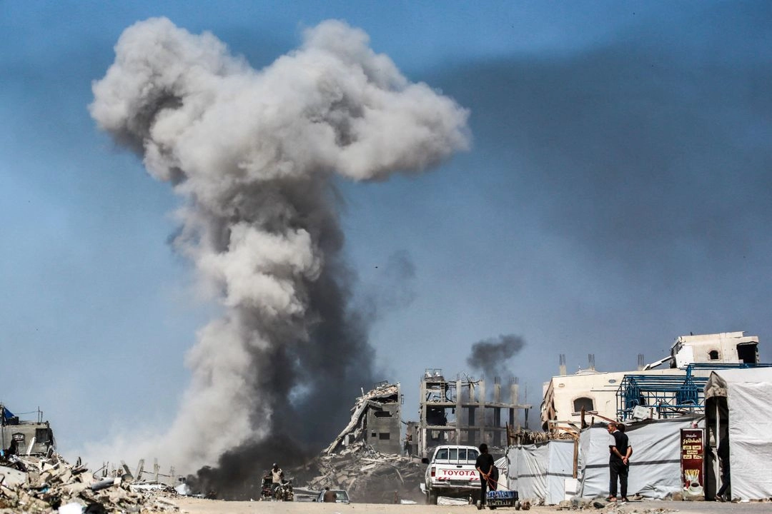 Ataque israelí en Jabalia, en el norte de la Franja de Gaza, el 25 de mayo de 2025.