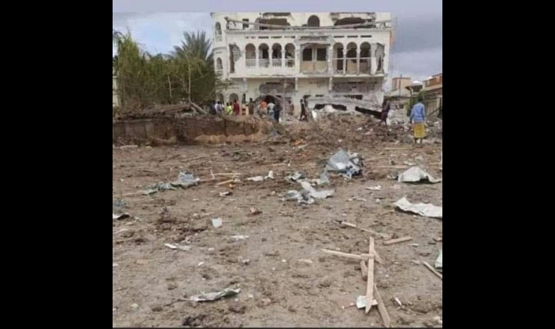 El atentado fue reivindicado por el grupo Al Shabab, afiliado a Al Qaida, levantado en armas desde hace diez años contra el Estado somalí, el 17 de julio de 2022. Foto tomada del Twitter de @HonBeenebeene
