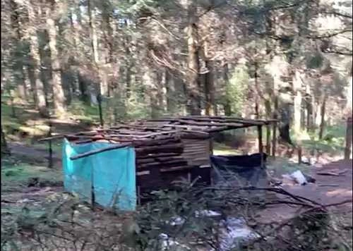 En imagen de archivo, invasión de tierras aledañas al Desierto de los Leones y La Marquesa, consideradas áreas naturales protegidas. Foto proporcionada por pobladores de San Lorenzo Acopilco, en Cuajimalpa