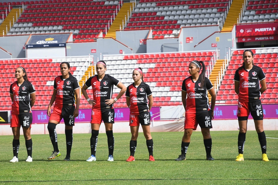 El Atlas se impuso 2-0 a Necaxa en la jornada 15 de la Liga Mx Femenil para acercarse a la liguilla. Foto tomada de la cuenta de Twitter @AtlasFCFemenil