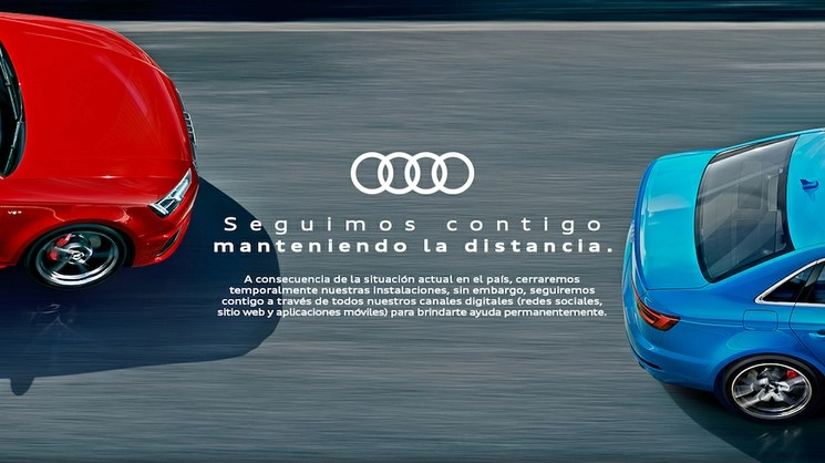 Las concesionarias de Audi de México cerrarán sus puertas este lunes, a consecuencia del COVID-19. No obstante, el fabricante alemán dará servicio y apoyo a sus clientes, a través de todas sus plataformas digitales.
Foto Cortesía Audi.