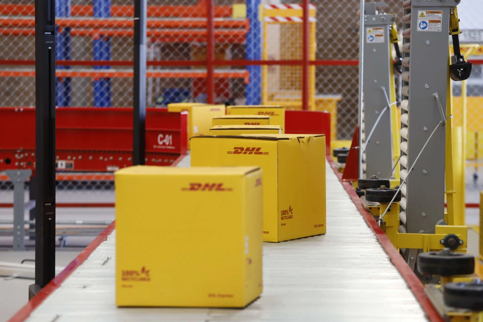 Instalaciones de DHL en el Aeropuerto Internacional Felipe Ángeles. 