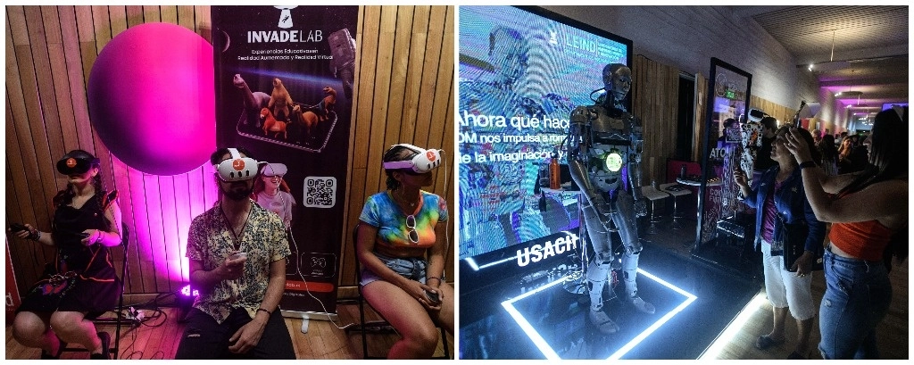 Las firmas de ciberseguridad en todo el mundo se están enfocando en prevenir cualquier tipo de problema relacionado con la inteligencia artificial, pero se deben tener regulaciones por parte de los gobiernos para prevenir su utilización, considera un especialista. Imágenes de un congreso sobre IA en Santiago, Chile. Foto Xinhua 