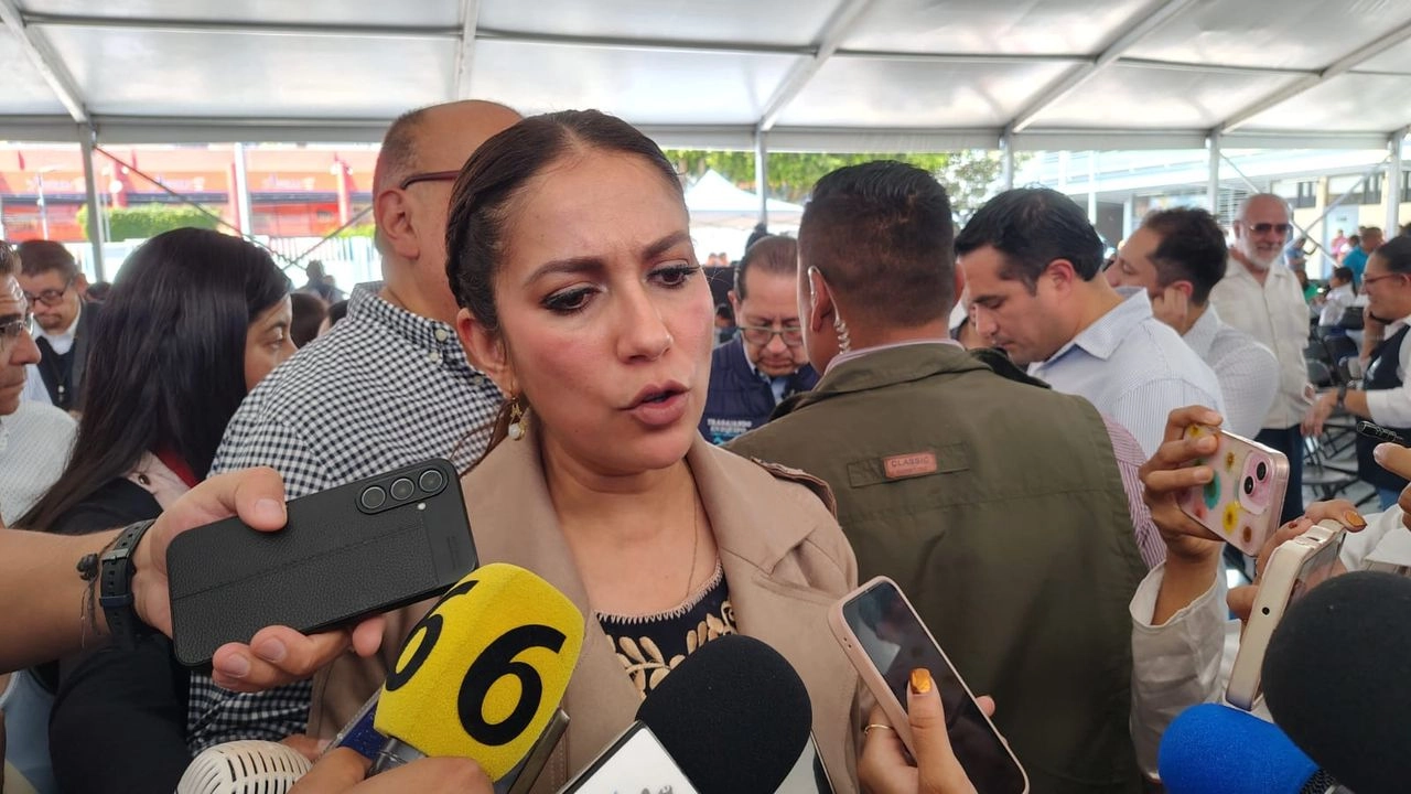Libia García Muñoz Ledo, gobernadora de Guanajuato, señaló que durante su administración se ha promovido que se realicen denuncias pertinentes ante el delito de extorsión. Foto 