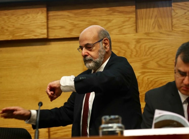 Daniel Chiquiar, director de investigación económica del Banco de México, al presentar el informe sobre las economías regionales correspondiente al cuarto trimestre de 2019. Foto José Antonio López