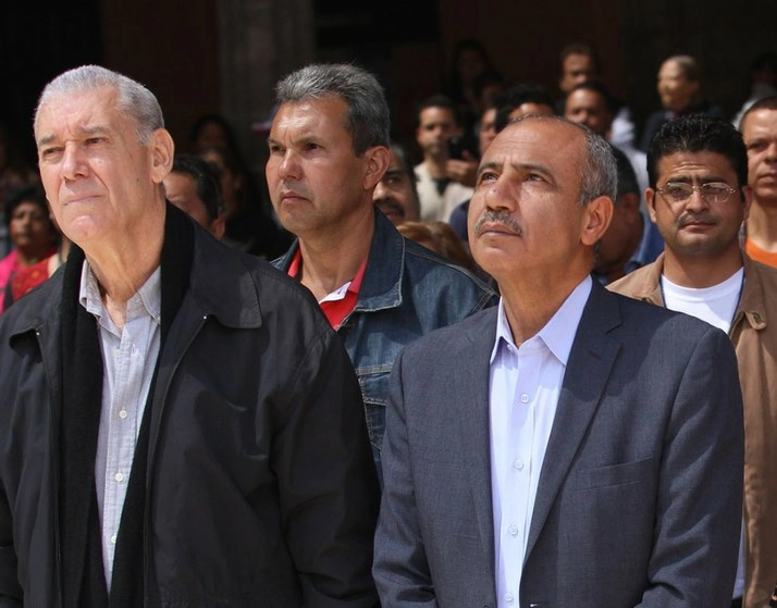 El embajador de Palestina en México, Mohamed Saadat (der) en imagen de archivo. Foto María Luisa Severiano